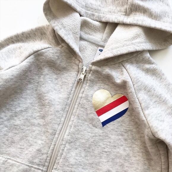 Old Navy heather gray zip up hoodie VGUC XS(5) - Picture 2 of 4